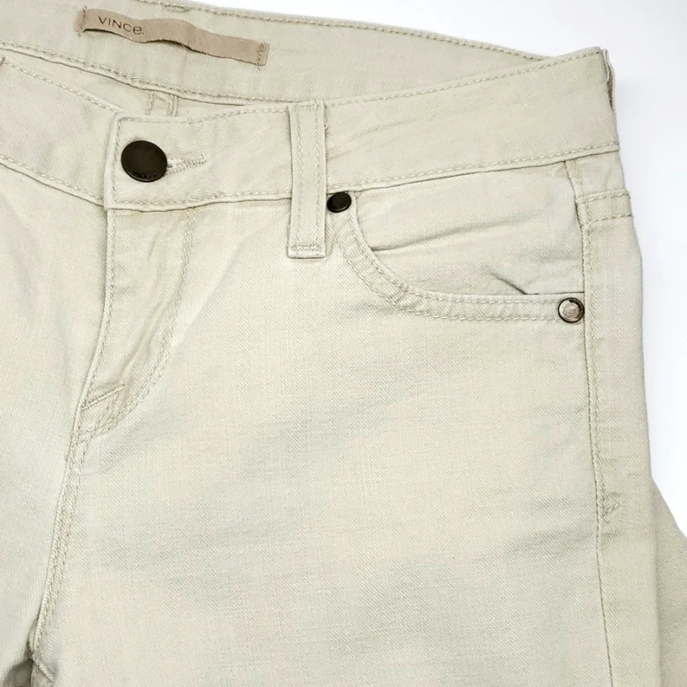 Vince Crop Skinny Ankle Khaki Jeans 25 EUC - Picture 4 of 13
